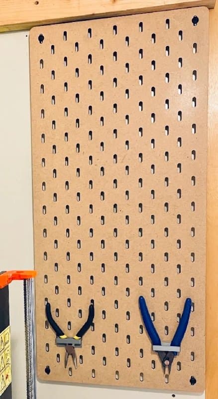 DIY Customizable Pegboard Storage Panel Laser Cut File (DXF)