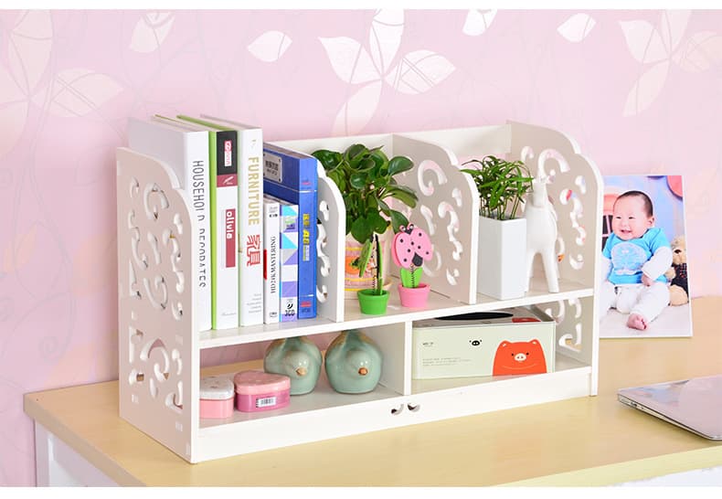 DIY Desktop Storage Rack and Bookcase Laser Cut Vector File