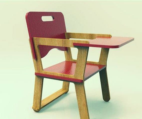 DIY Doll High Chair Laser Cut Vector File