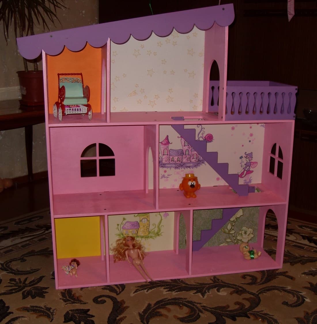 DIY Dollhouse Laser Cut Vector Plan (SVG, DXF, CDR)