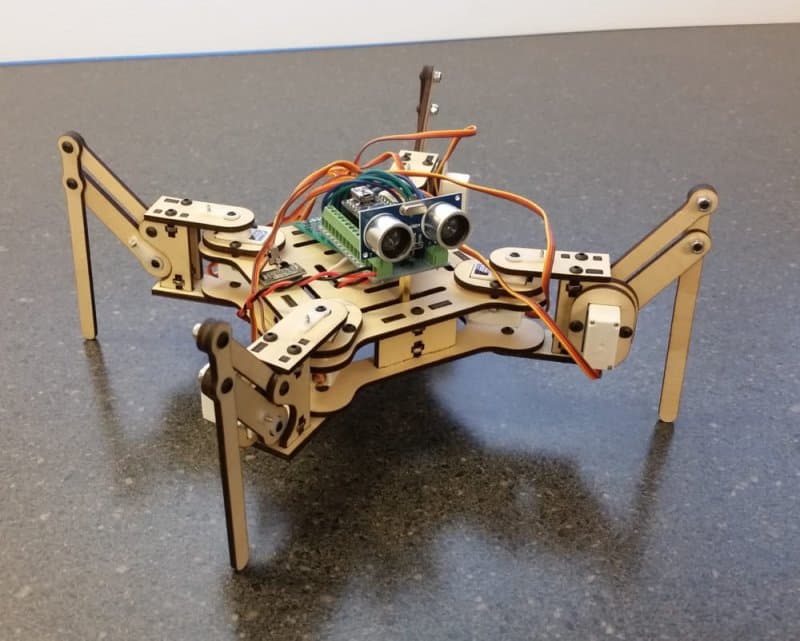 DIY Quadruped Walking Robot Vector Plan DXF File