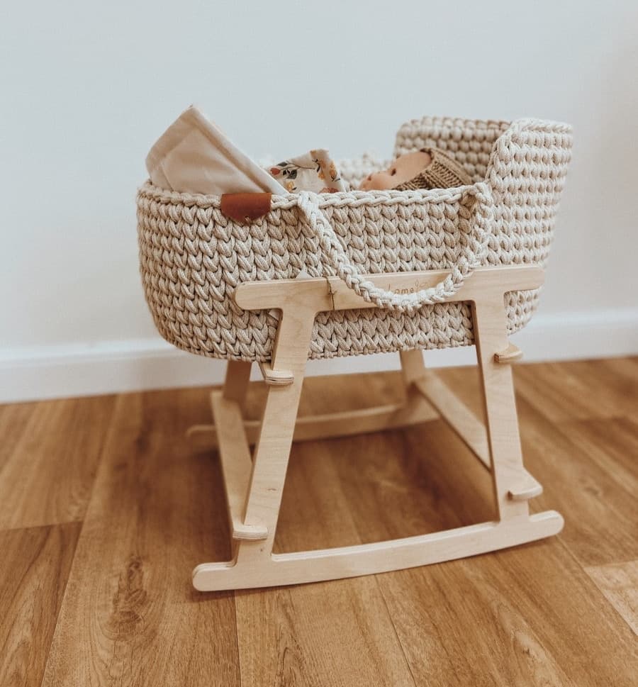 DIY Rocking Moses Basket Stand Laser Cut Vector File