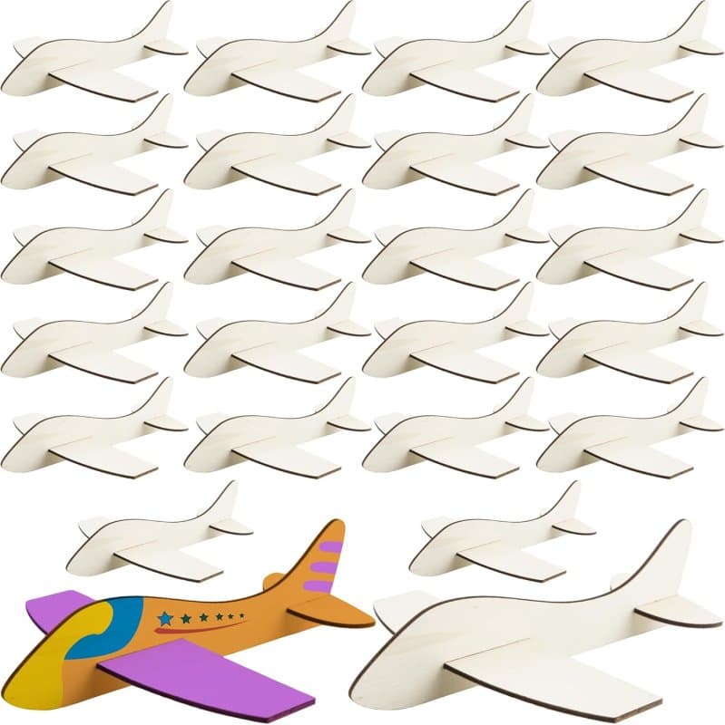 DIY Wooden Airplane 3D Puzzle Vector File for Laser Cutting