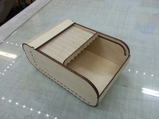 DIY Wooden Rolltop Storage Box Laser Cut Vector File