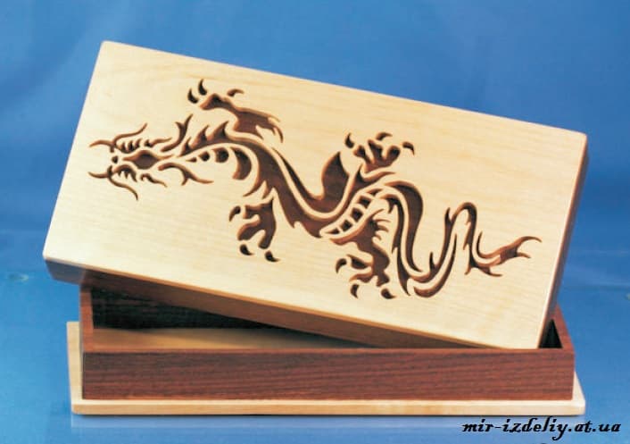 Dragon Motif Keepsake Box Laser Cut Vector File
