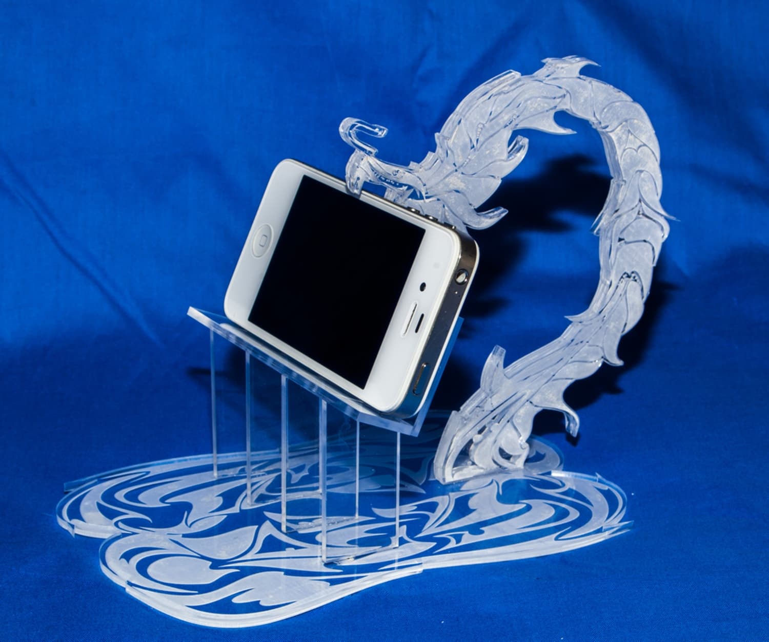 Dragon Phone Stand Laser Cut File - 3D Vector Design