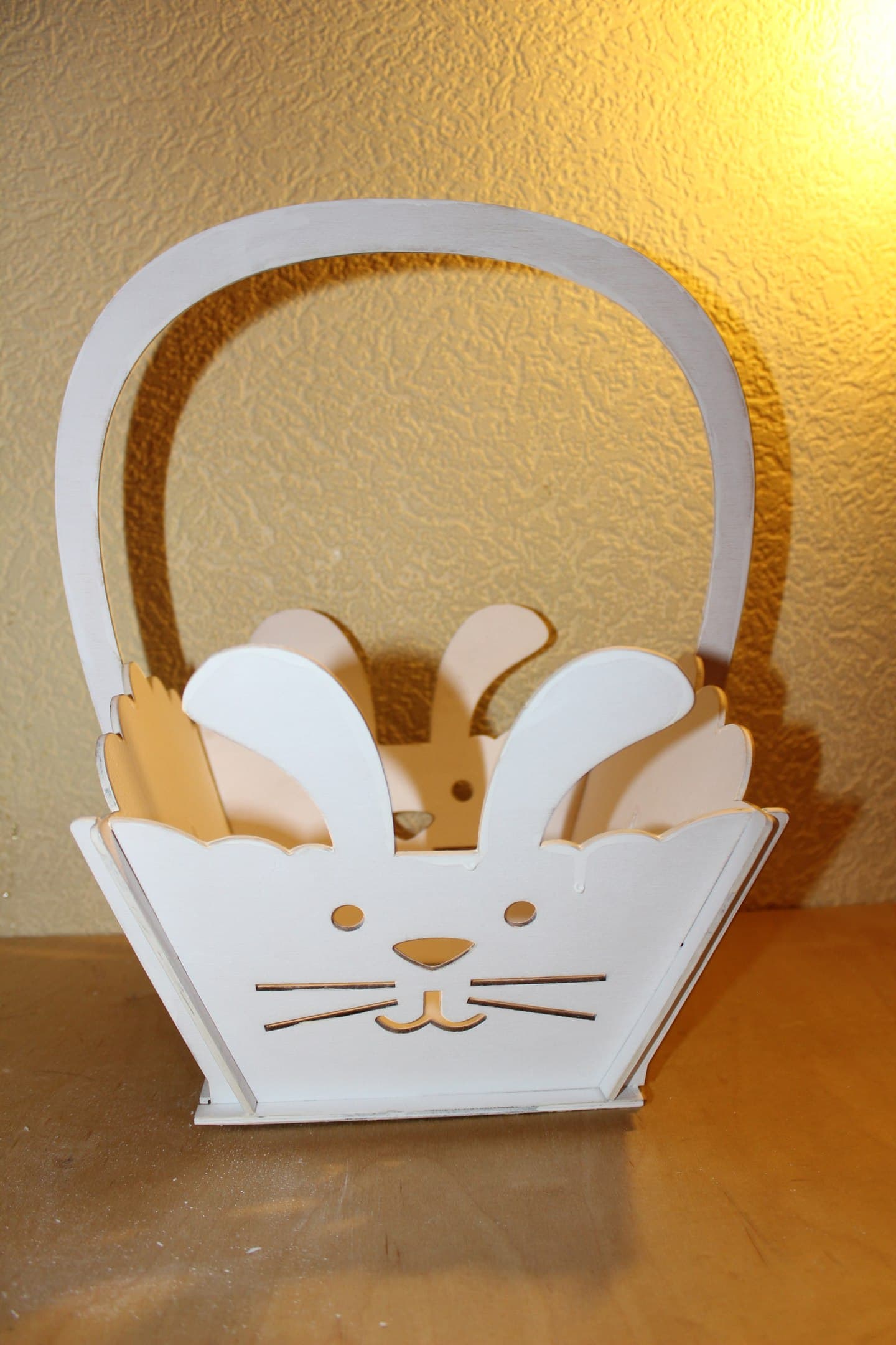 Easter Bunny Basket Laser Cut Vector File