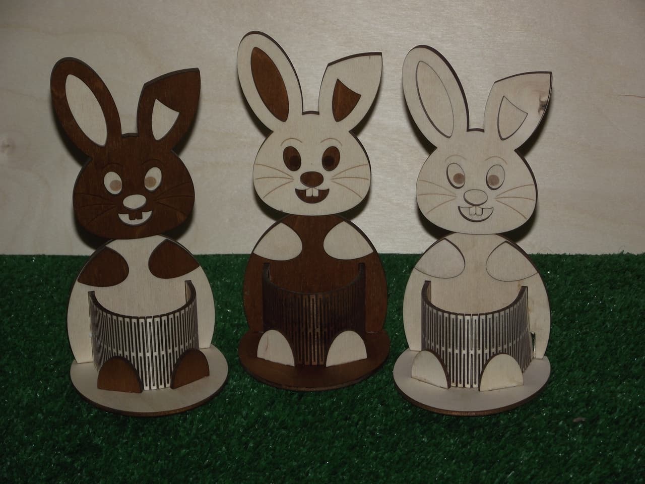 Easter Bunny Desk Organizer Laser Cut Vector File