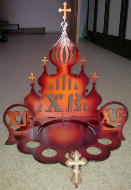Easter Egg Stand Church Design Vector File for Laser Cutting