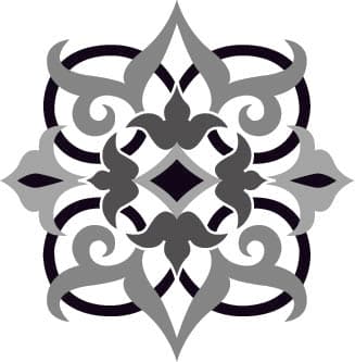 Elegant Arabesque Ornate Pattern Vector File for Laser Cutting