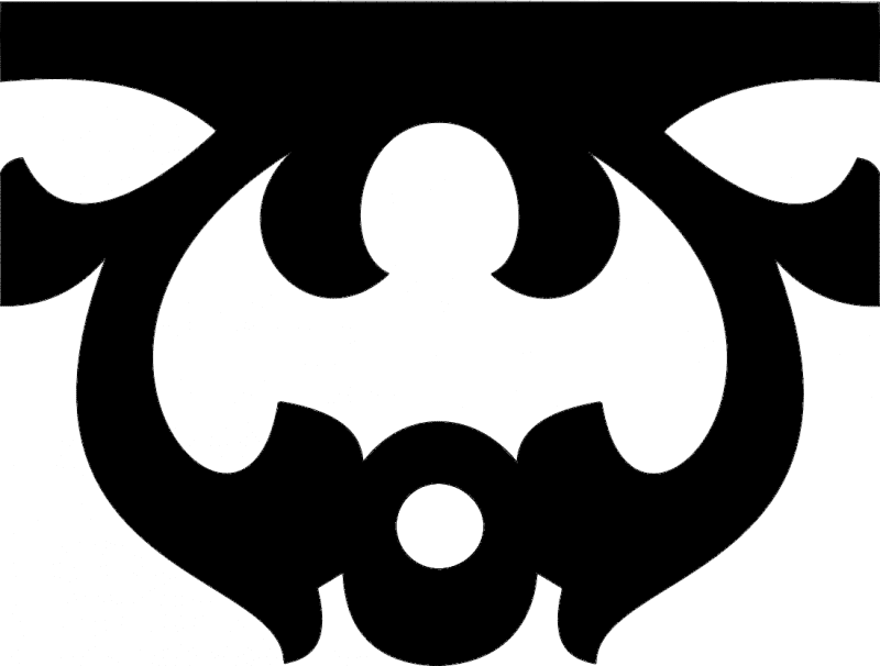 Elegant Decorative Corbel Ornament Vector DXF File