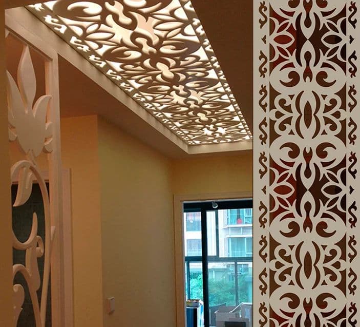 Elegant Decorative Jali Panel Pattern Vector SVG File