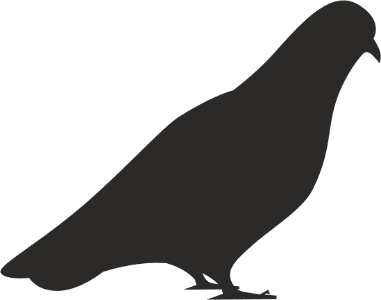 Elegant Dove Silhouette Vector for Laser Cutting - Free Download