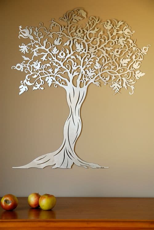 Elegant Filigree Tree Wall Art Laser Cut Vector File