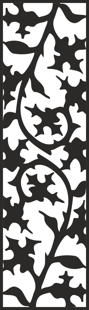 Elegant Floral Lattice CNC Vector Pattern (SVG, DXF, CDR)
