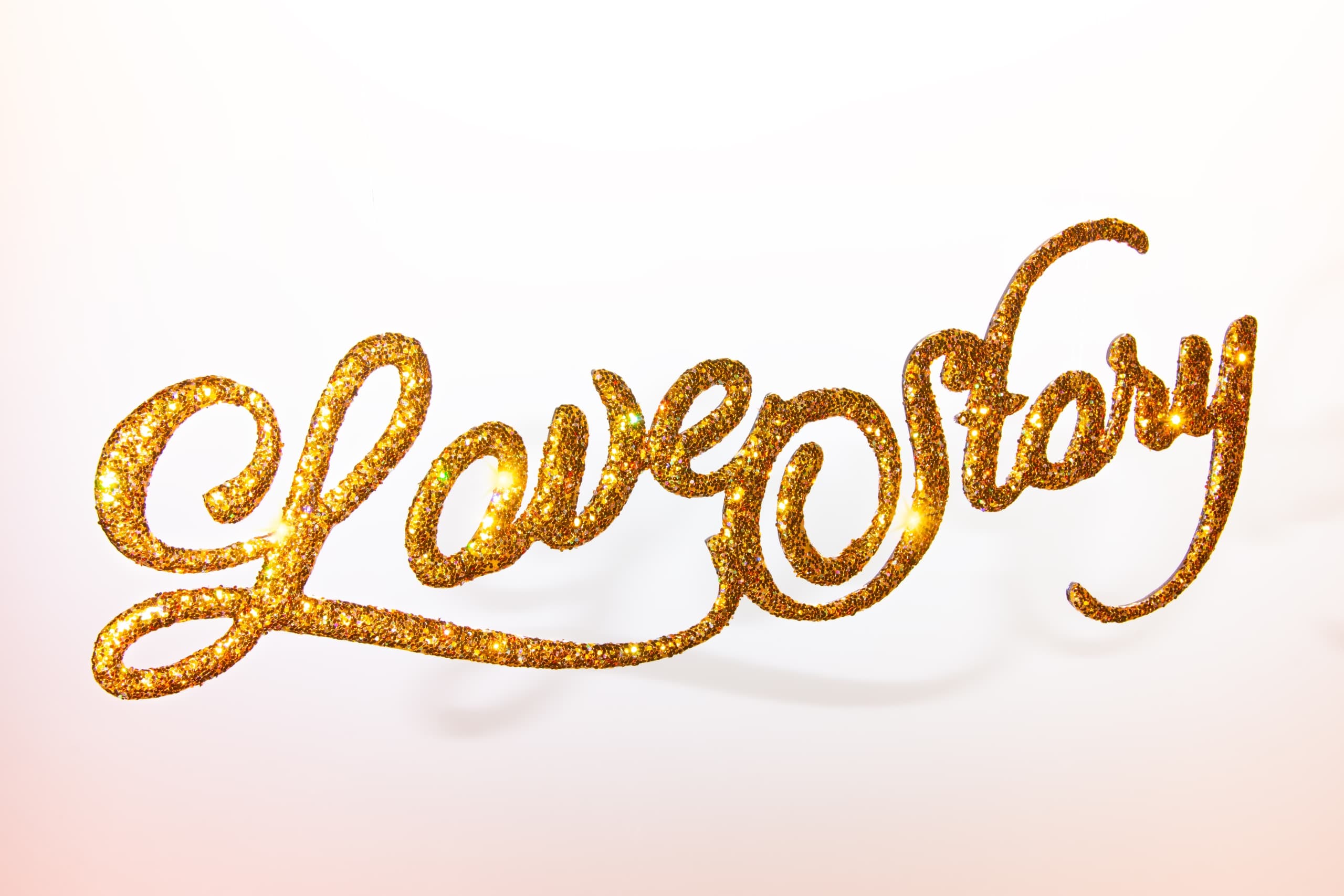 Elegant Love Story Script Sign DXF Laser Cut File
