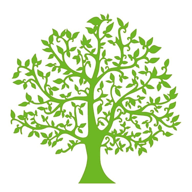 Elegant Ornamental Tree Vector Design for Laser Cutting