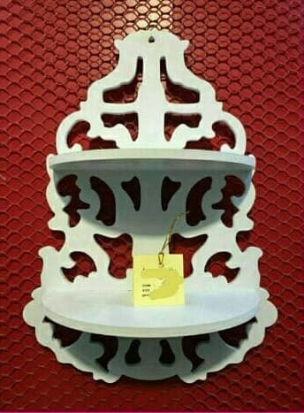 Elegant Ornate Wall Shelf Laser Cut Vector File