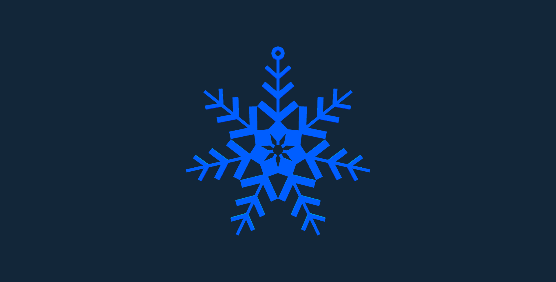 Elegant Snowflake Ornament Vector File for Laser Cutting