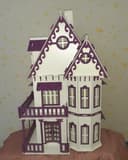 Plano Vetorial de Casa de Bonecas Vitoriana para Corte a Laser (DXF, CDR, SVG)