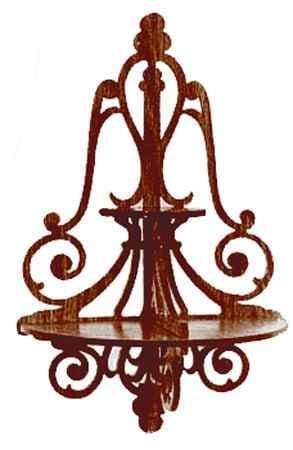 Elegant Victorian Wall Shelf Laser Cut Vector Design (DXF, SVG)