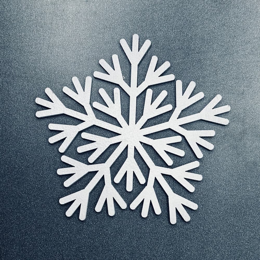 Elegant Winter Snowflake Vector Design for Laser Cutting (SVG)