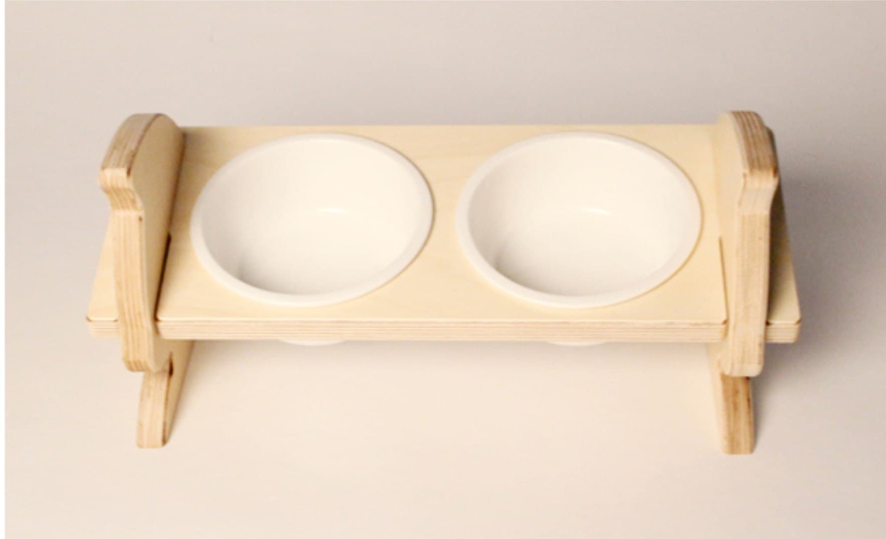 Elevated Double Pet Bowl Stand Laser Cut Vector File