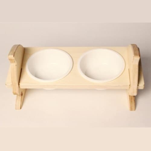 Elevated Pet Bowl Stand Laser Cut Vector Plan