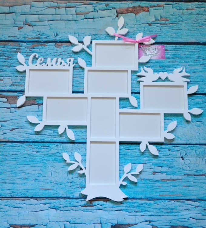 Family Tree Photo Collage Laser Cut Vector Design