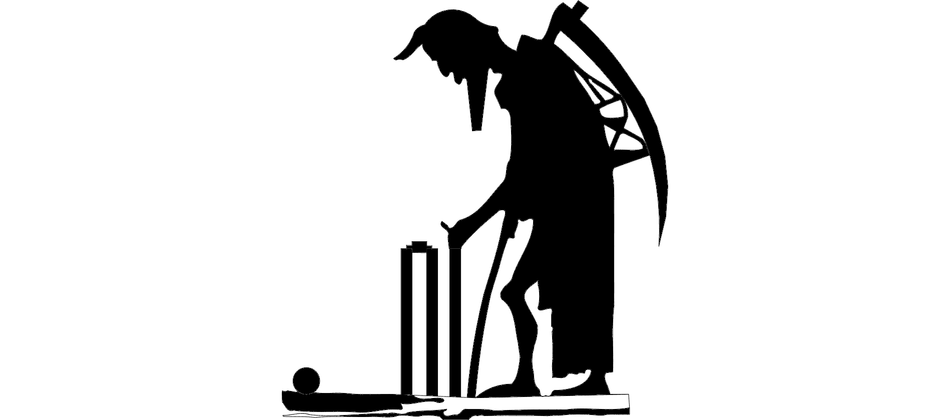 Father Time Cricket DXF Vector File for Laser Cutting