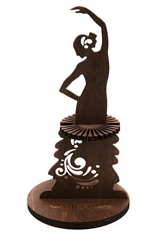 Flamenco Dancer Napkin Holder DXF Vector File for Laser Cutting