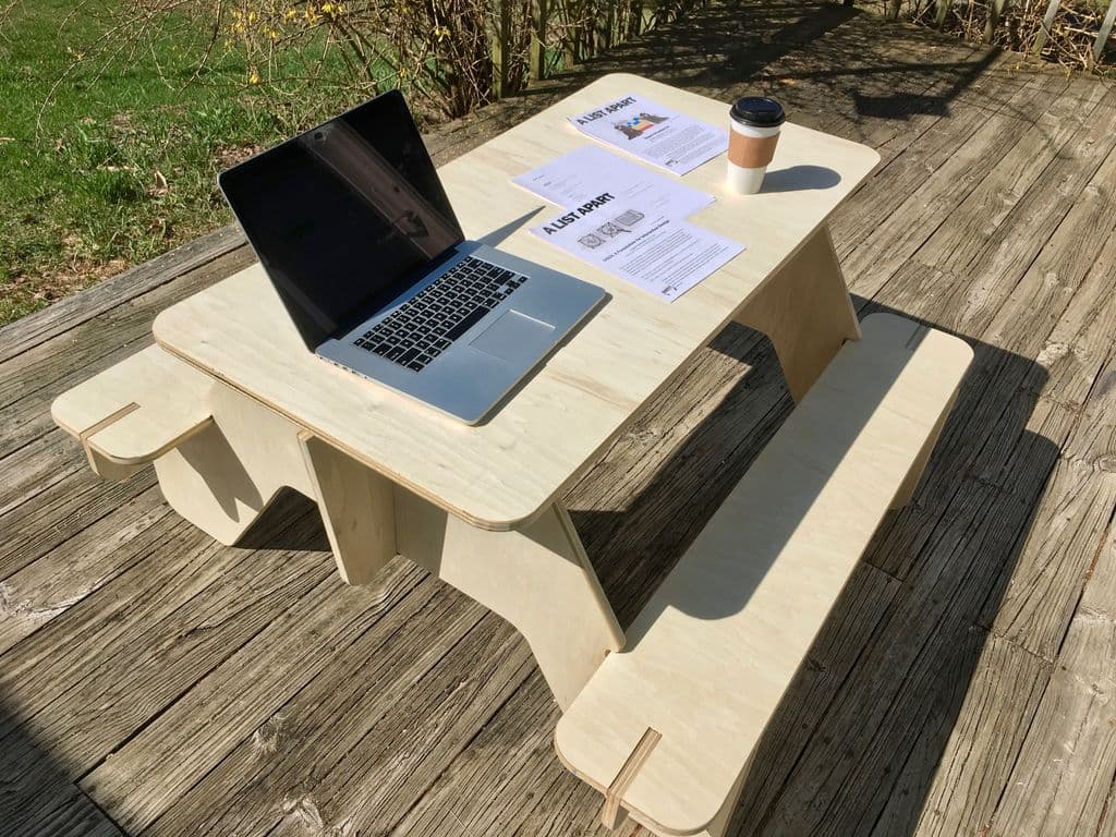 Flat Pack Picnic Table CNC Laser Cut Vector Plan