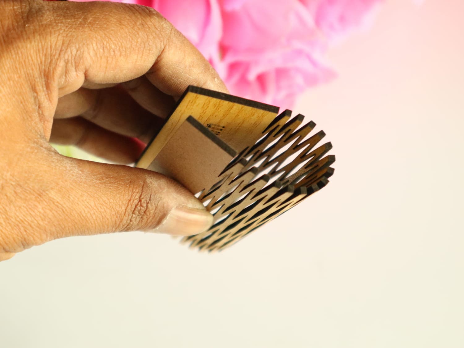 Flexible Diamond Living Hinge Laser Cut Pattern Vector