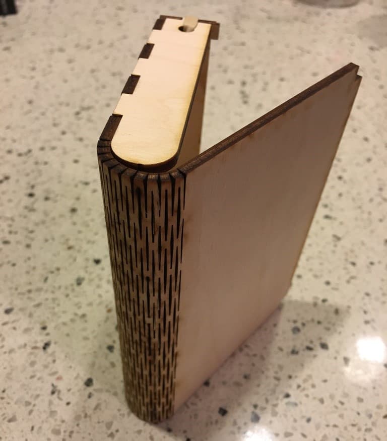Flexible Living Hinge Wooden Box Laser Cut Vector Plan