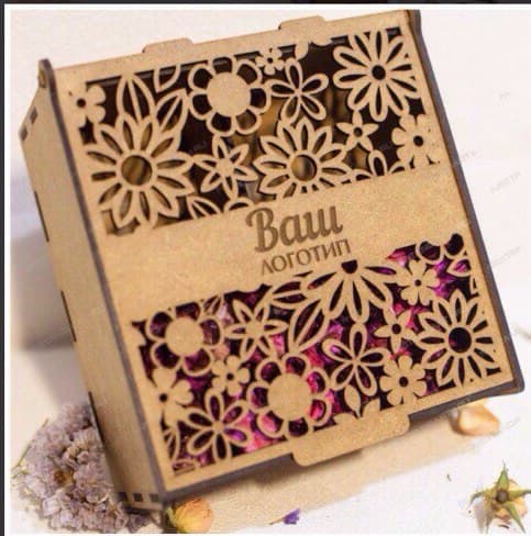 Floral Laser Cut Gift Box Vector File for CNC