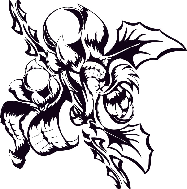 Floral Ornament Tribal Vector Design for CNC Laser Cut