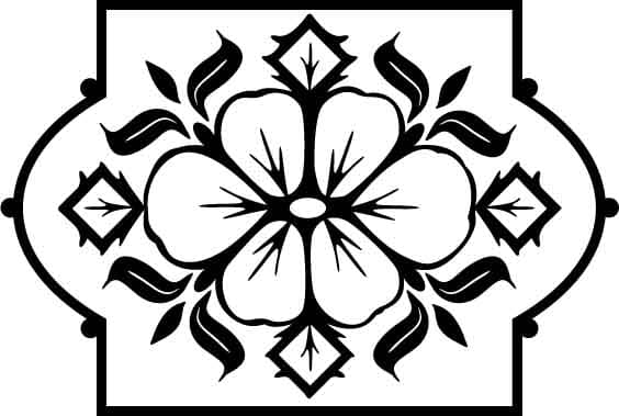 Floral Ornate Pattern Vector for Laser Cutting, Free EPS