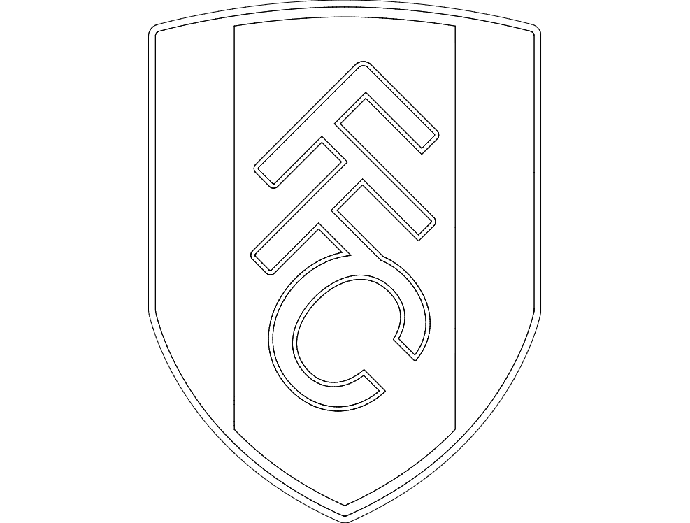 Archivo DXF Vectorial del Escudo del Fulham Football Club