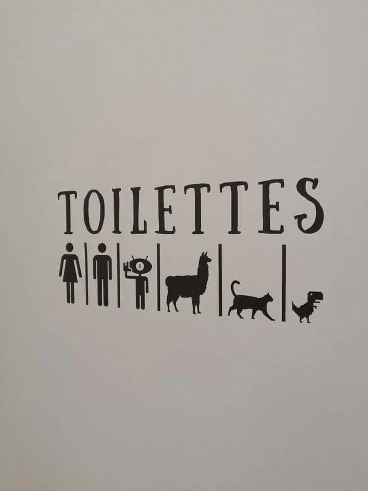 Letrero Divertido para Baño Toilettes Vector DXF SVG