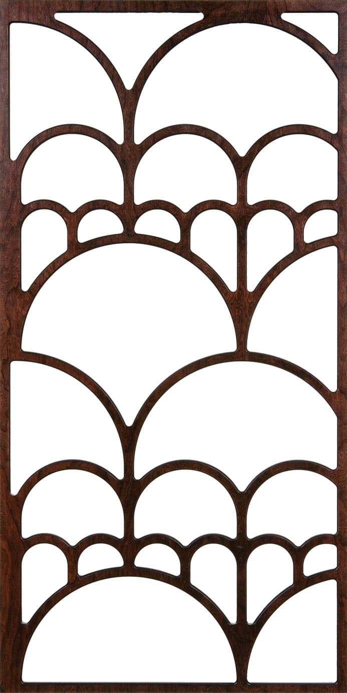 Geometric Arch Decorative Panel Vector File for Laser Cutting