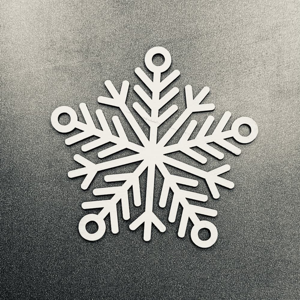 Geometric Christmas Snowflake Ornament Laser Cut Vector SVG