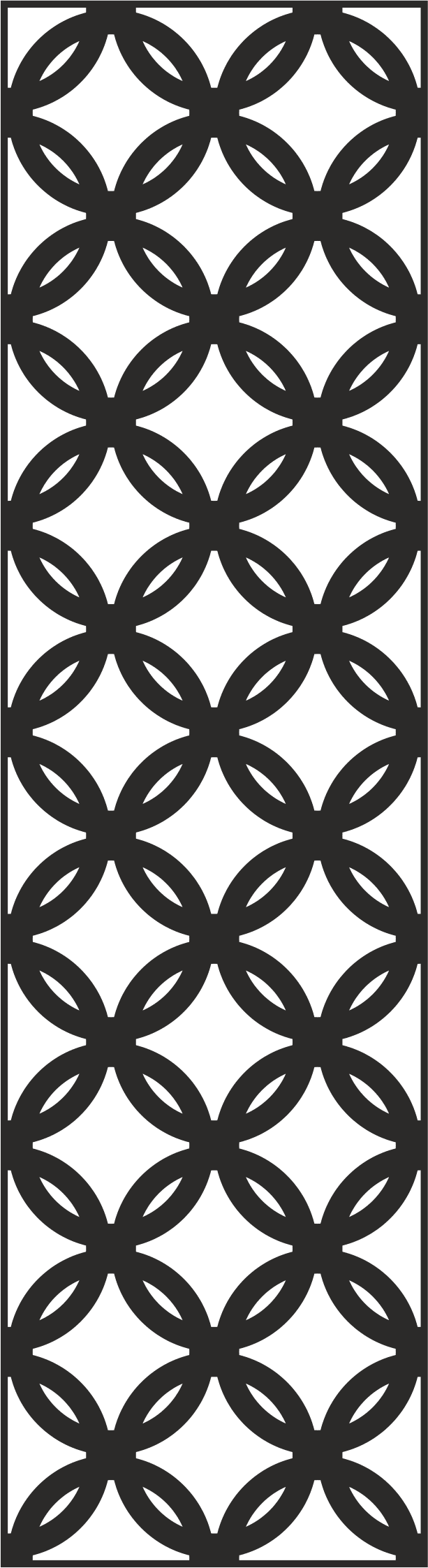 Geometric Circle Lattice Decorative Screen Vector File