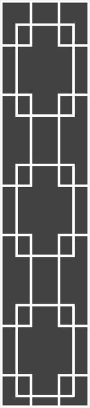 Geometric Lattice Screen Panel DXF Vector File