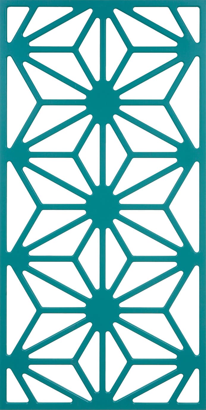 Geometric Star Pattern Decorative Panel DXF File