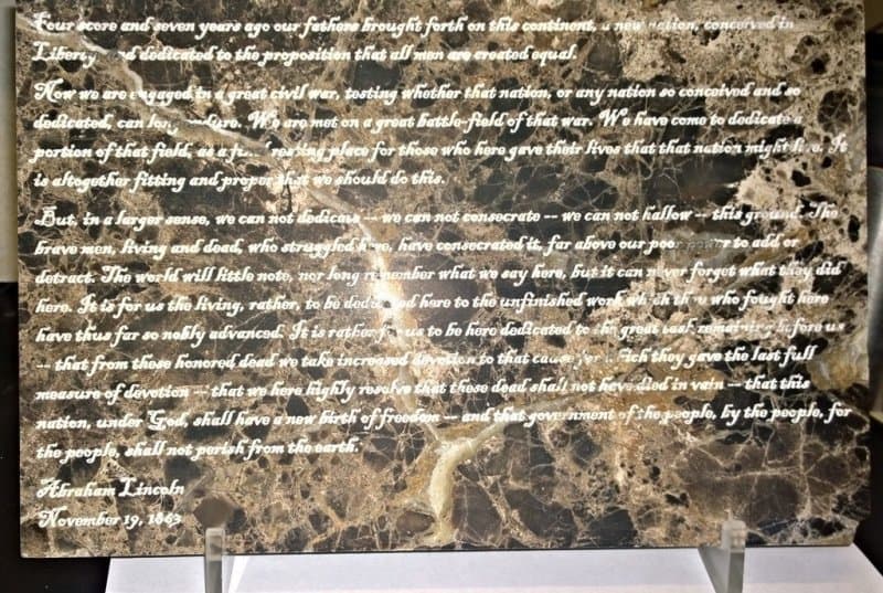 Gettysburg Address Laser Cut Vector Design (DXF, SVG)