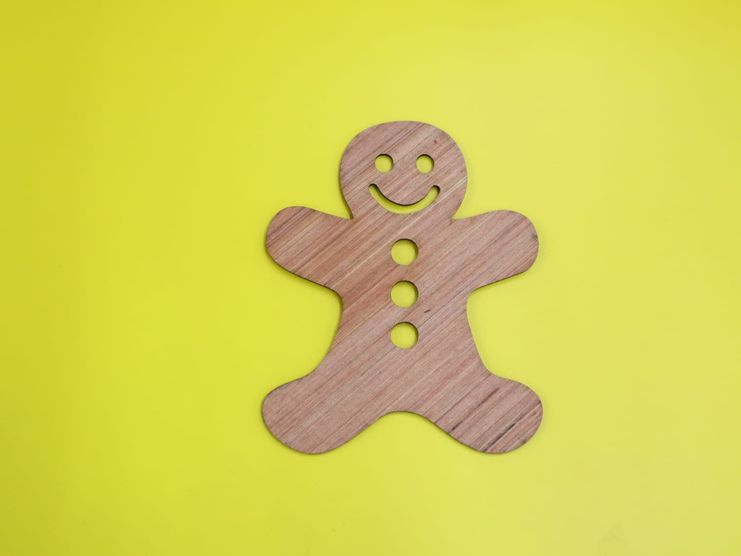 Gingerbread Man Laser Cut Template - Free Vector File
