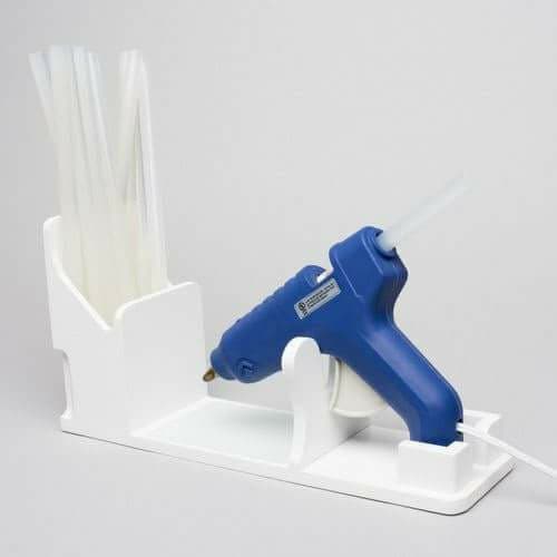 Glue Gun Holder with Stick Storage DXF Vector File