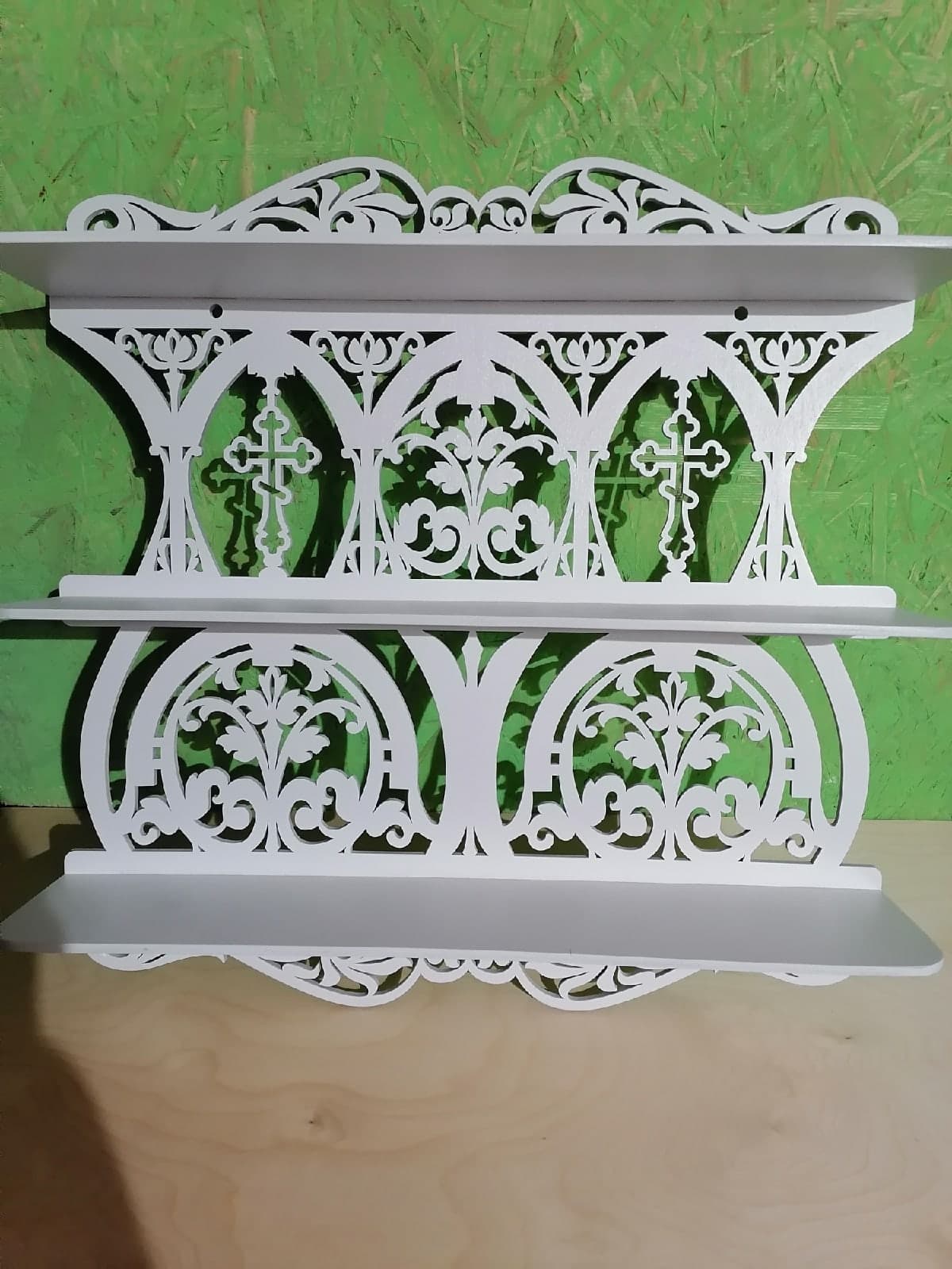 Gothic Style Home Altar Wall Shelf Laser Cut Vector File
