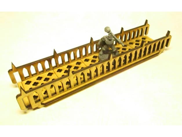 Gothic Style Walkway 3D Puzzle Laser Cut Vector File