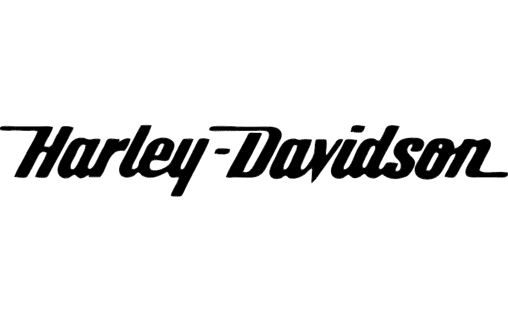 Harley-Davidson Script Logo Vector File for Laser Cutting